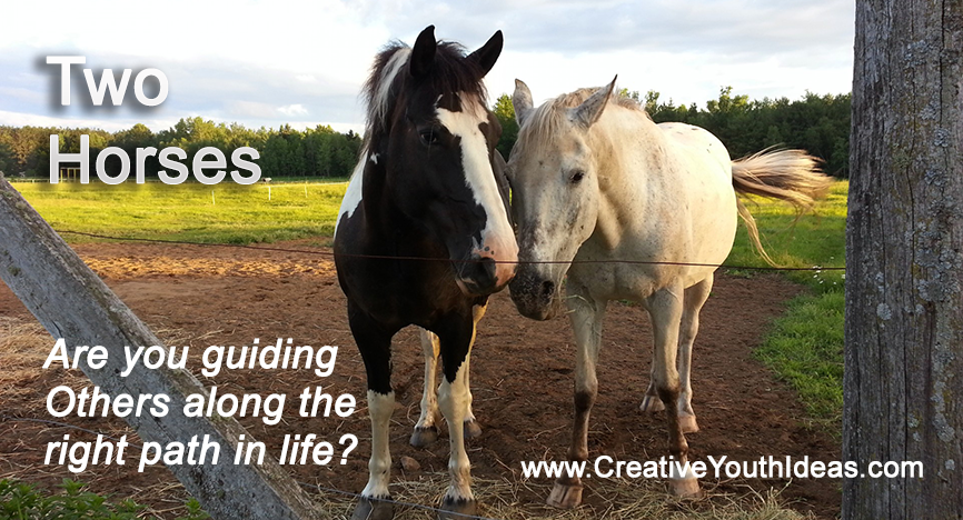 Guiding Others – A Story of Two Horses